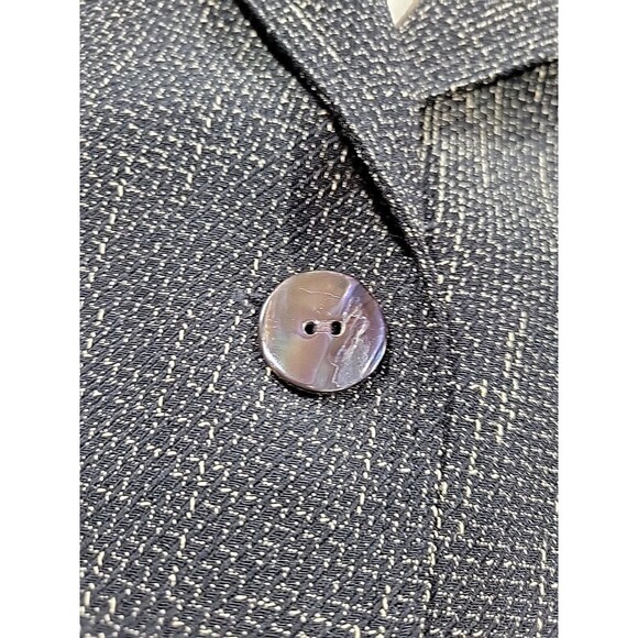 Chico's Blazer Jacket Size 3 Women's Size US XL Tweed Silk Lined 3 Buttons - Picture 6 of 14